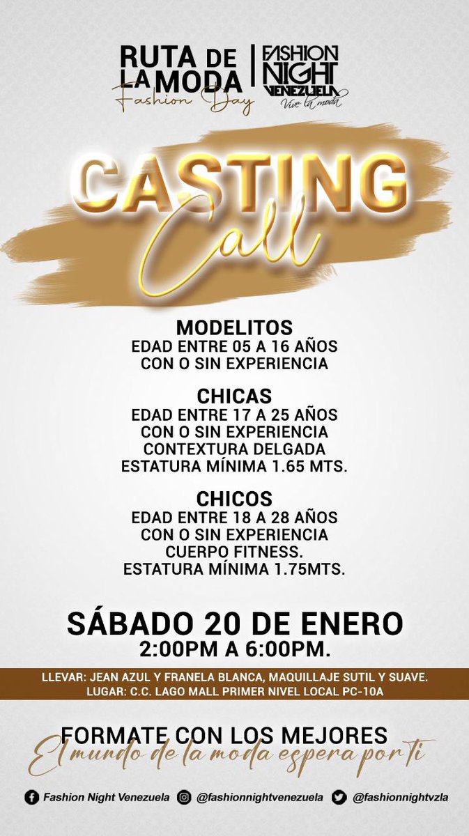 richardprod's tweet photo. HOY 𝐂𝐀𝐒𝐓𝐈𝐍𝐆 𝐏𝐑𝐄𝐒𝐄𝐍𝐂𝐈𝐀L
📅 HOY SÁBADO 20 DE ENERO 2024
⏰HORA: 2:00PM 
📍LUGAR: CENTRO COMERCIAL LAGO MALL -
Primer Nivel Local PC10A https://t.co/GvHbdv4pw5