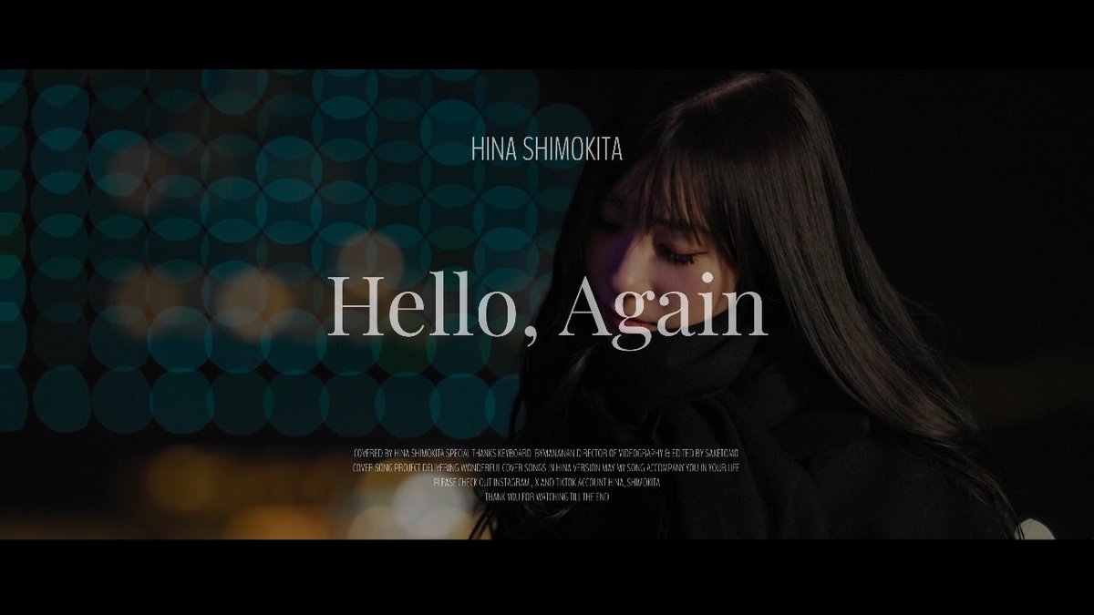 hina_shimokita's tweet photo. COVER SONG🎙️🎥

Hello,Again~昔からある場所~ 
 / My Little Lover

https://t.co/b0sOqF9pVd
Be sure to take a look...✨ https://t.co/m1FliErlon