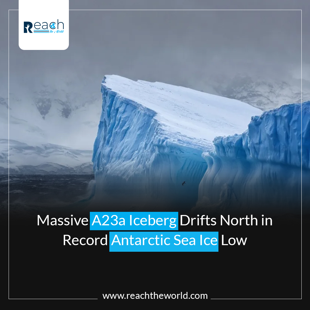 Get ready for the coolest discovery of the century! Expedition leader Ian Strachan, battling Antarctic snow and fog, stumbled upon the world's largest iceberg, A23a.

#Reachtheworld #Coolestdelivery #Centralexpenditure #GreaterLondon #IcebergAlley #Antartica