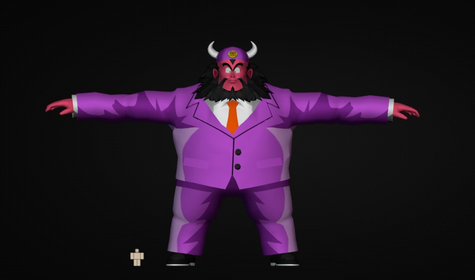DokunDev's tweet photo. King Yemma from DBZ (Fully Rigged) https://t.co/zflV4GvHtm