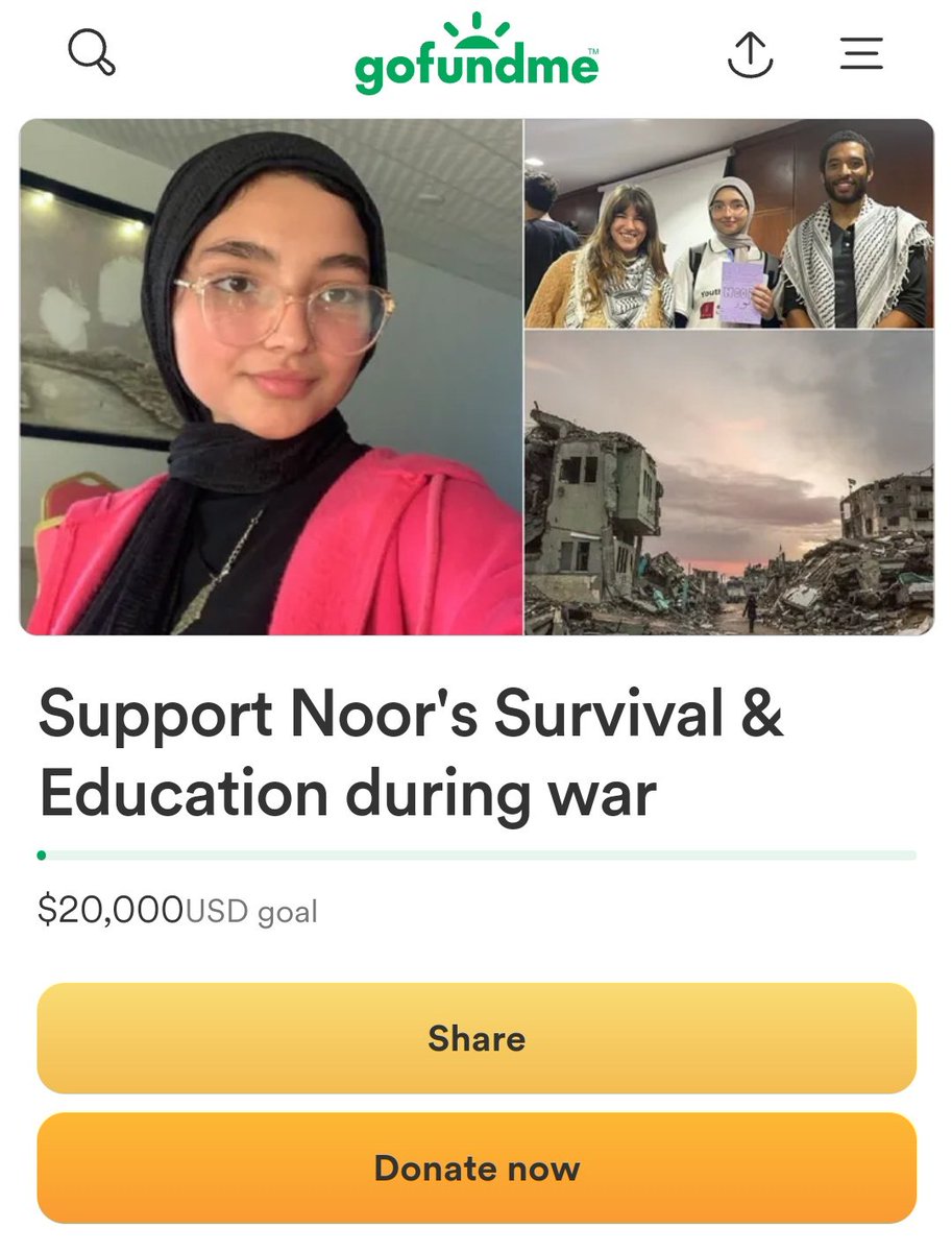 gofund.me/45f70813 Please guys help Noor to reach safety !! She's my cousin's friend and we are so worried for her and her family If you can't donate at least share it everywhere Please