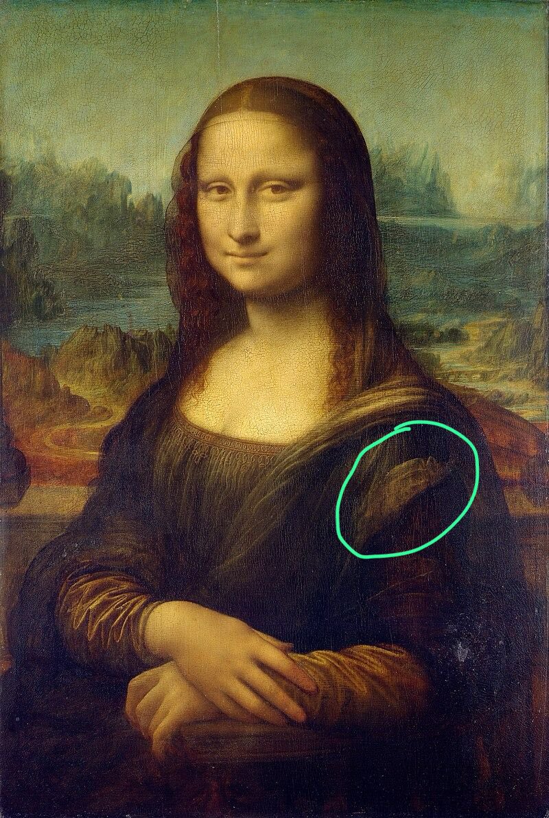 Mona Lisa’nın omzuna resmedilmiş garip yaratığı fark ettiniz mi?