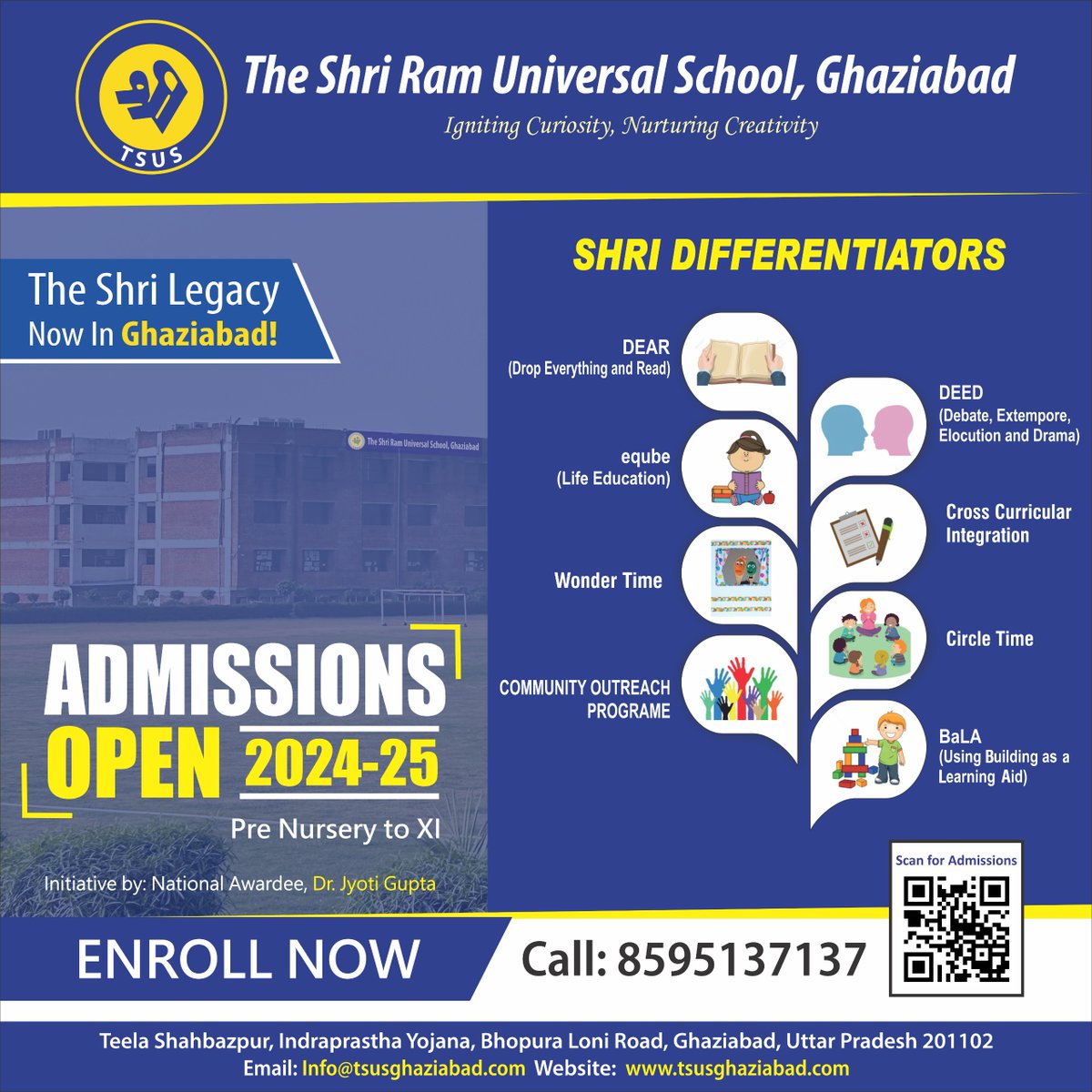tsusghaziabad's tweet image. #admissionsopen #prenursery #classXI #tsusghaziabad #bestschool #cbseschool #sahibabad #topschoolghaziabad #shriramuniversalschool #registernow #schools #ghaziabad #scholarships
