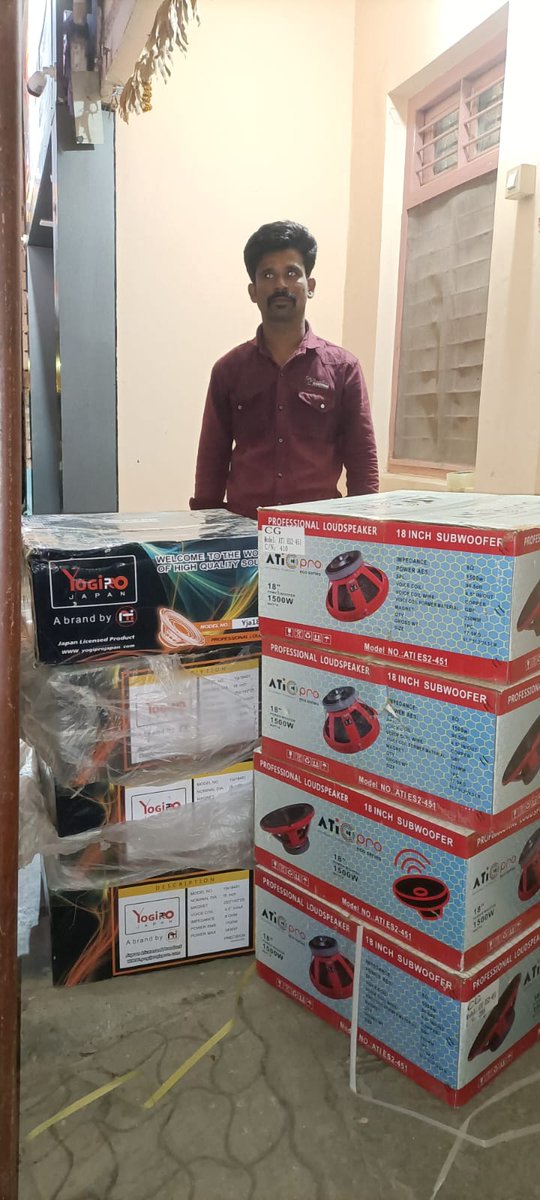 atiprotech's tweet photo. ATI ES - 2.451 & YJ - 18A. 451 8 pc sold to Satisfied Customer π
π
°ππ
Έ π
Ώππ
Ύ is a quality that customer believes β€οΈπ―
#atipro #brand #djlights #djspeaker #amplifier #highquality #techno #djequipments #customer #customerfavorite #indianbrand https://t.co/HLBeHAqy4V