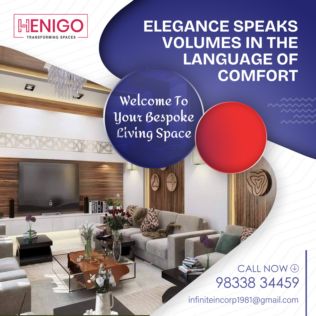Elegance whispers through every corner, echoing the language of comfort. Welcome to your bespoke living space, where style and tranquility unite. Call now to elevate your home: 9833834459. 🏡✨ #BespokeLiving #EleganceMeetsComfort #HomeSweetHome #InteriorDesign #TailoredSpaces