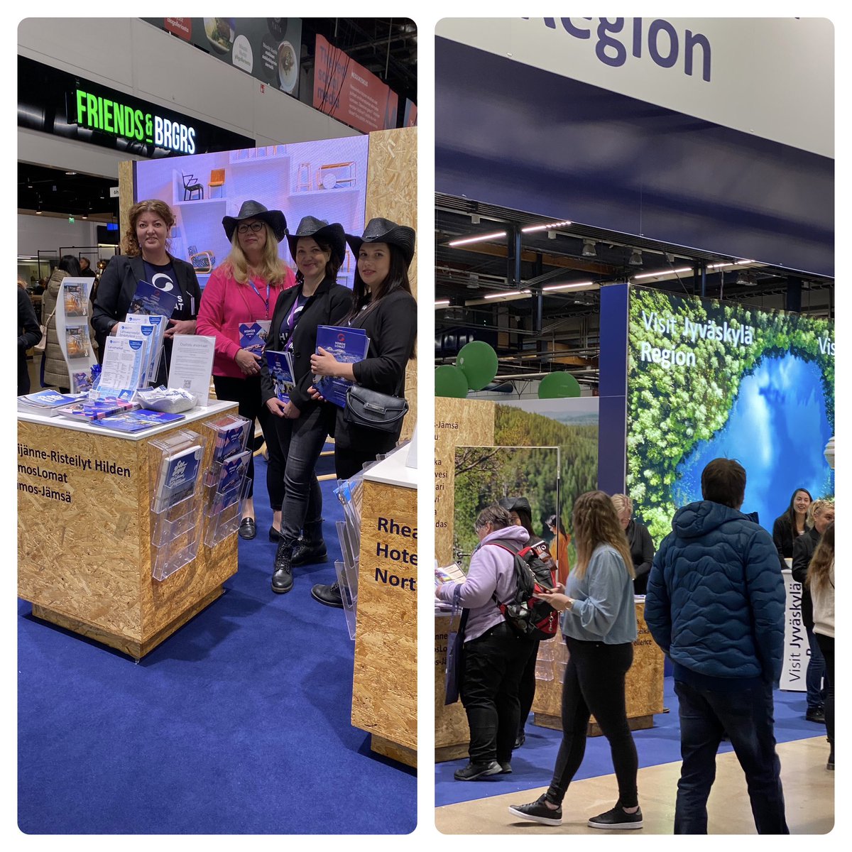 Matka24 jatkuu heti aamusta vilkkaana. Kansainvälinen matkailu Suomeen selkeästi vahvistunut ja näkyy messuilla kotimaisen ohessa. #Himosjämsä’n monipuolista matkailutarjontaa esittelee mielellään huipputiimin kanssa😃