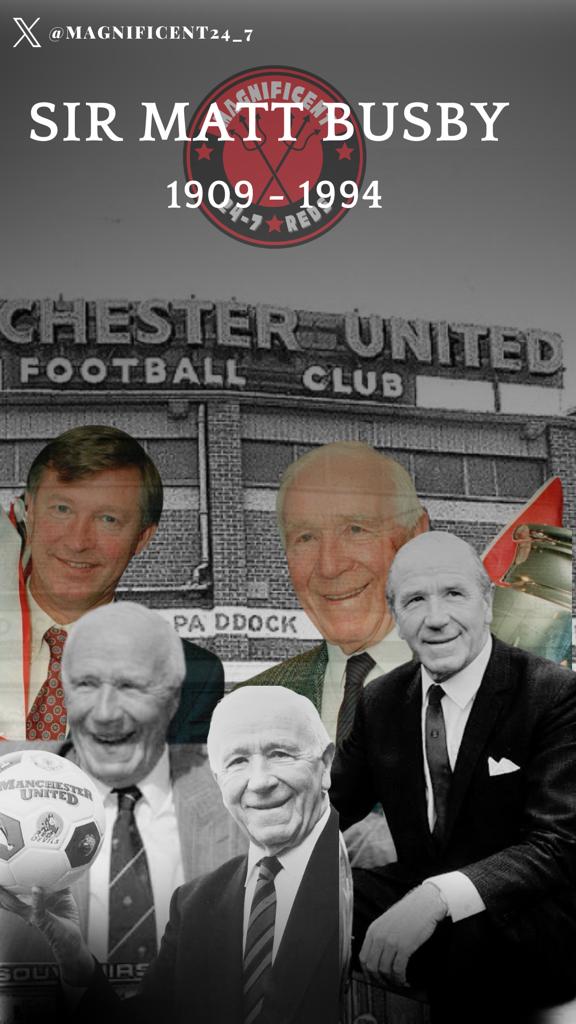 ft_reds's tweet image. Today we remember Sir Matt Busby, a trailblazer who set the standard for our wonderful club.
His legacy echoes through the beautiful game and the corridors of Old Trafford.
🇾🇪🌹🙏❤️
#SirMattBusby #FootballIcon #FootballLegend #GodfatherofFootball #BusbyBabes #MattBusbysAces…