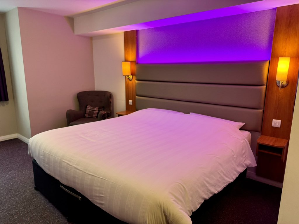 PettittEmily's tweet photo. Can’t go wrong with a Premier Inn! Although at £57, probably at the higher end of what I’d pay for a night, but I did only book one day in advance. https://t.co/TJE72yNELF