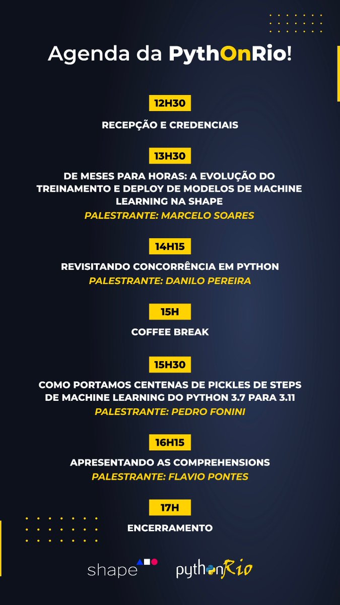 pythonrio's tweet image. Hoje acontecerá o primeiro meetup da comunidade PyhtOnRio em 2024! Iniciando com energia a agenda de meetups da cidade que vai sediar a @pythonbrasil 2024!