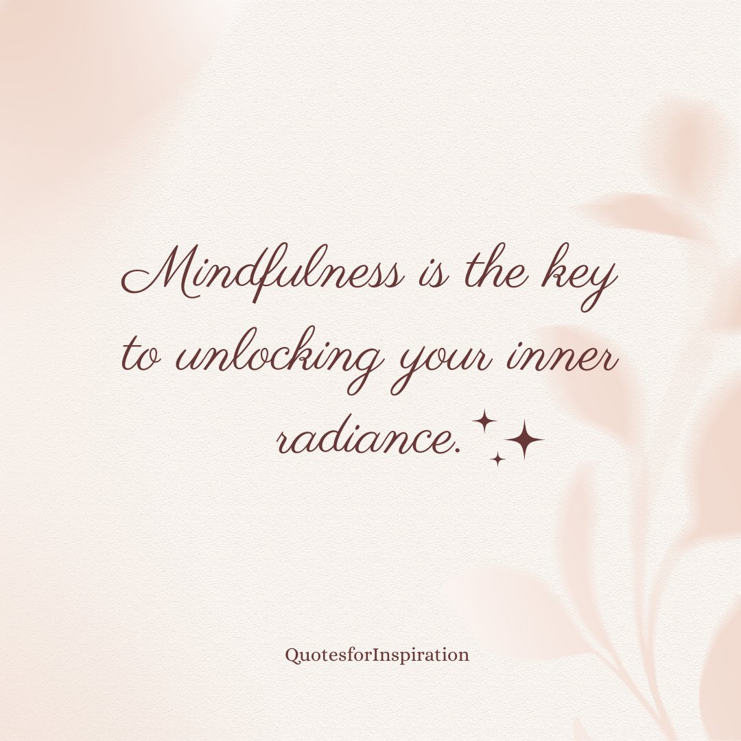 Join me on the path to inner radiance through mindfulness. Share your mindful moments using #MindfulnessMagic, and let's inspire each other to glow from the inside out! 🌈💖 #MindfulBeauty #EmbraceThePresent