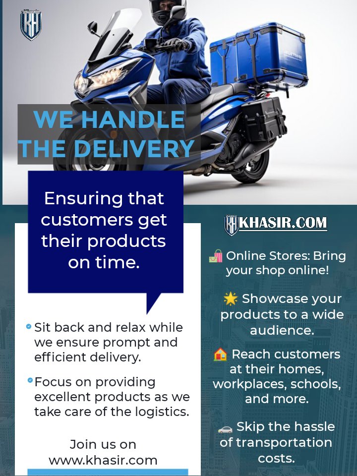 We take charge of the delivery process, ensuring smooth and timely Delivery. Enabling vendors to focus on providing high-quality products. #smallbusinessbigdreams #abujanigeria #abujabusiness #khasirtrade #khasironlinestore #mustbuyproducts #sellyourproducts #goviral #foryou