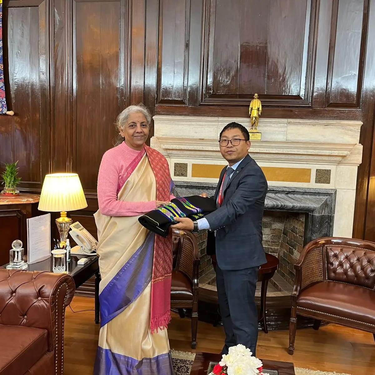 I paid courtesy call on Hon'ble Union Finance Minister @nsitharaman (19.01.24). She patiently listen to the aspirations of the people on new government in Mizoram. Let's make better India with more efficient, transparent and accountable government.