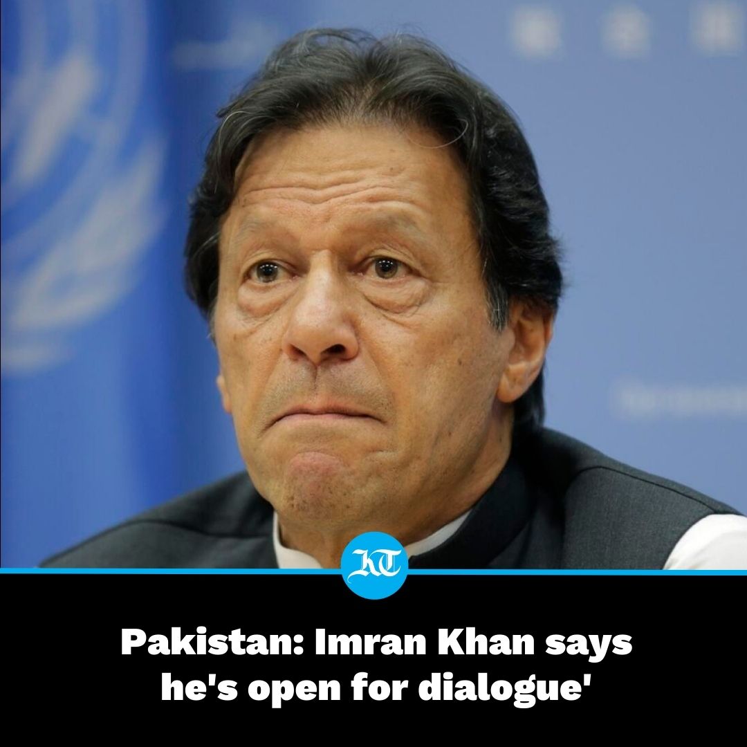 khaleejtimes's tweet photo. #Pakistan’s jailed former #primeminister #ImranKhan said that he was “open for dialogue” and “ready to talk,” indicating his willingness to mend ties with the powerful establishment ahead of next month’s general #elections.

https://t.co/HHSaecewex https://t.co/kHIaQdlsjM
