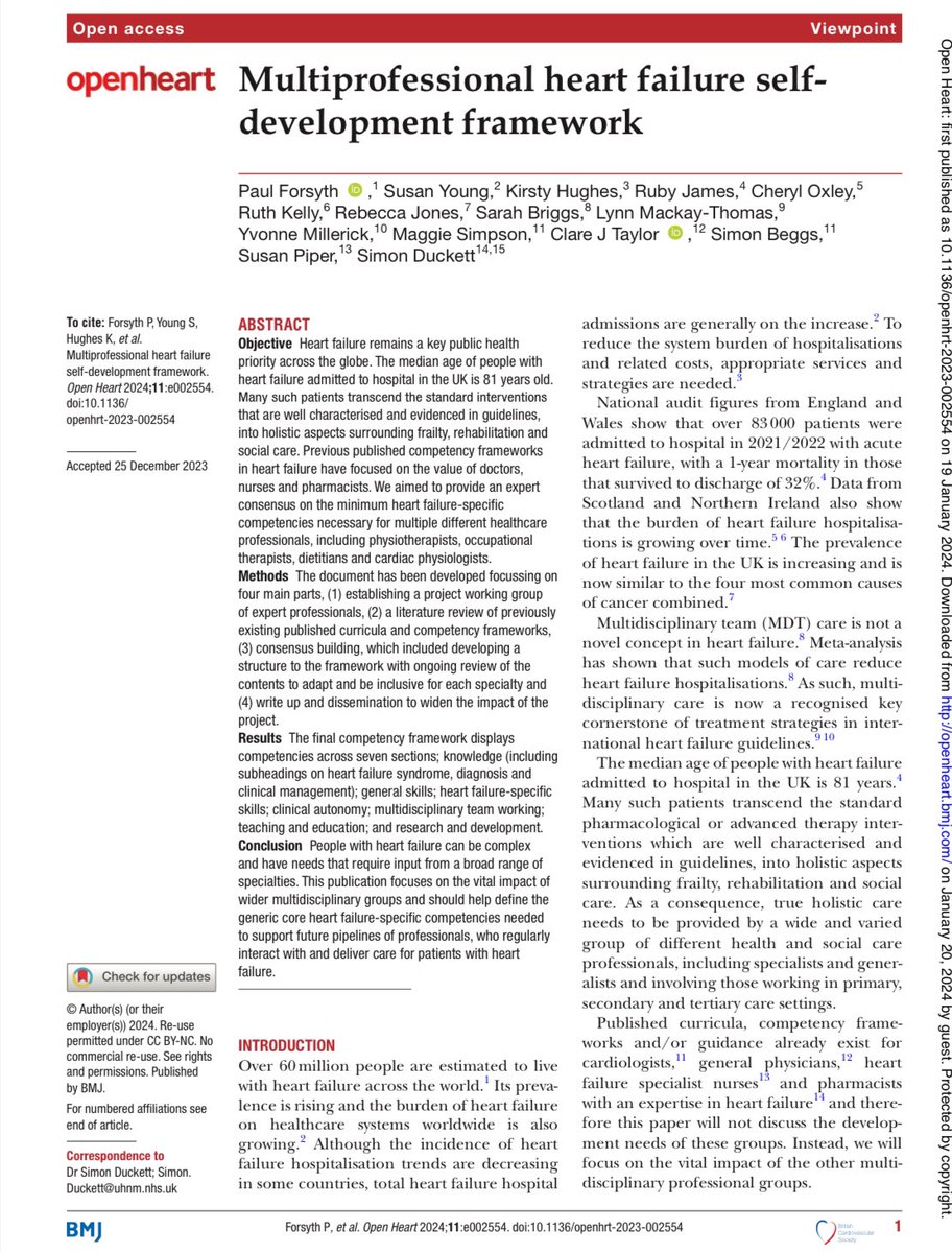 @Open_HeartBMJ Multi professional #heartfailure self-development framework describes the development of core competencies for HCP who provide care for people with HF openheart.bmj.com/content/11/1/e… Access the @BSHeartFailure competency framework here static1.squarespace.com/static/62416ca…