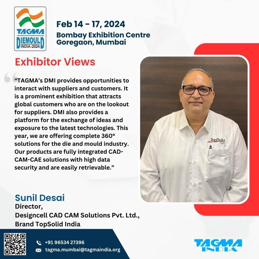 TopsolidI's tweet photo. #dmi2024 #tooldie #tooling #diemould #exhibition 

Visit TopSolid India booth at the upcoming DMI 2024 to learn about their latest offerings. 

📅 Date: February 14-17, 2024
📍 Venue: Bombay Exhibition Centre, Mumbai
Register Now: 
https://t.co/3BR4x0enhZ https://t.co/2i3lNvjBrA