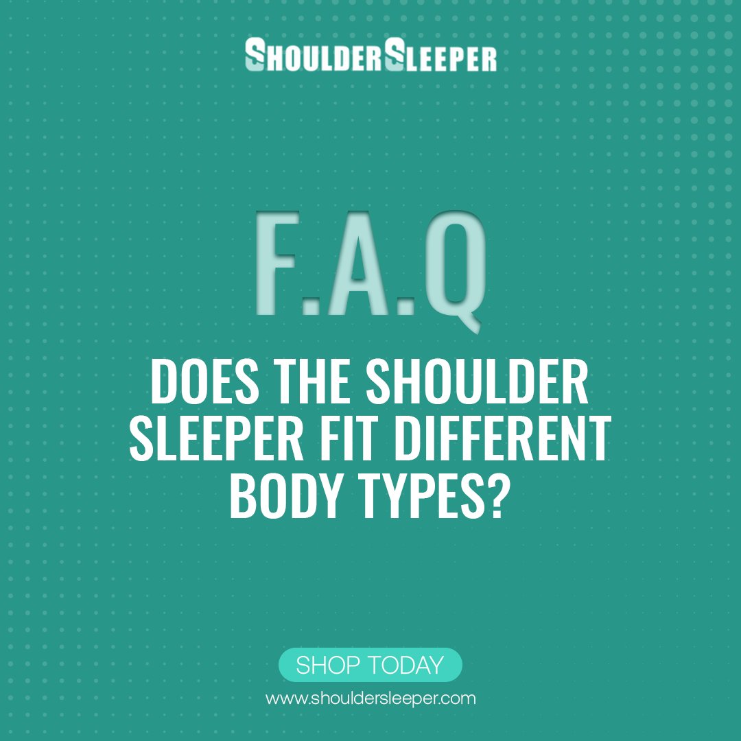 The Shoulder Sleeper was designed to contour to your body and support your arm. It was designed with different body types in mind and will fit comfortably for a variety of different body types.

#ShoulderSleeperPillow #SleepRevolution #HealthySleep #DreamComfort #HealthySleep