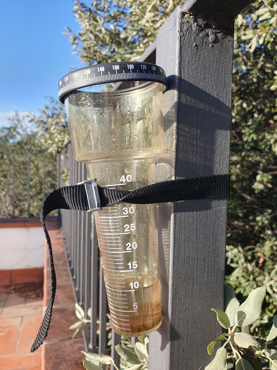 Justets 10 litres, molt ben caiguts. Falta molta aigua en una setmana que tindrem temps quasi primaveral en ple mes de gener.