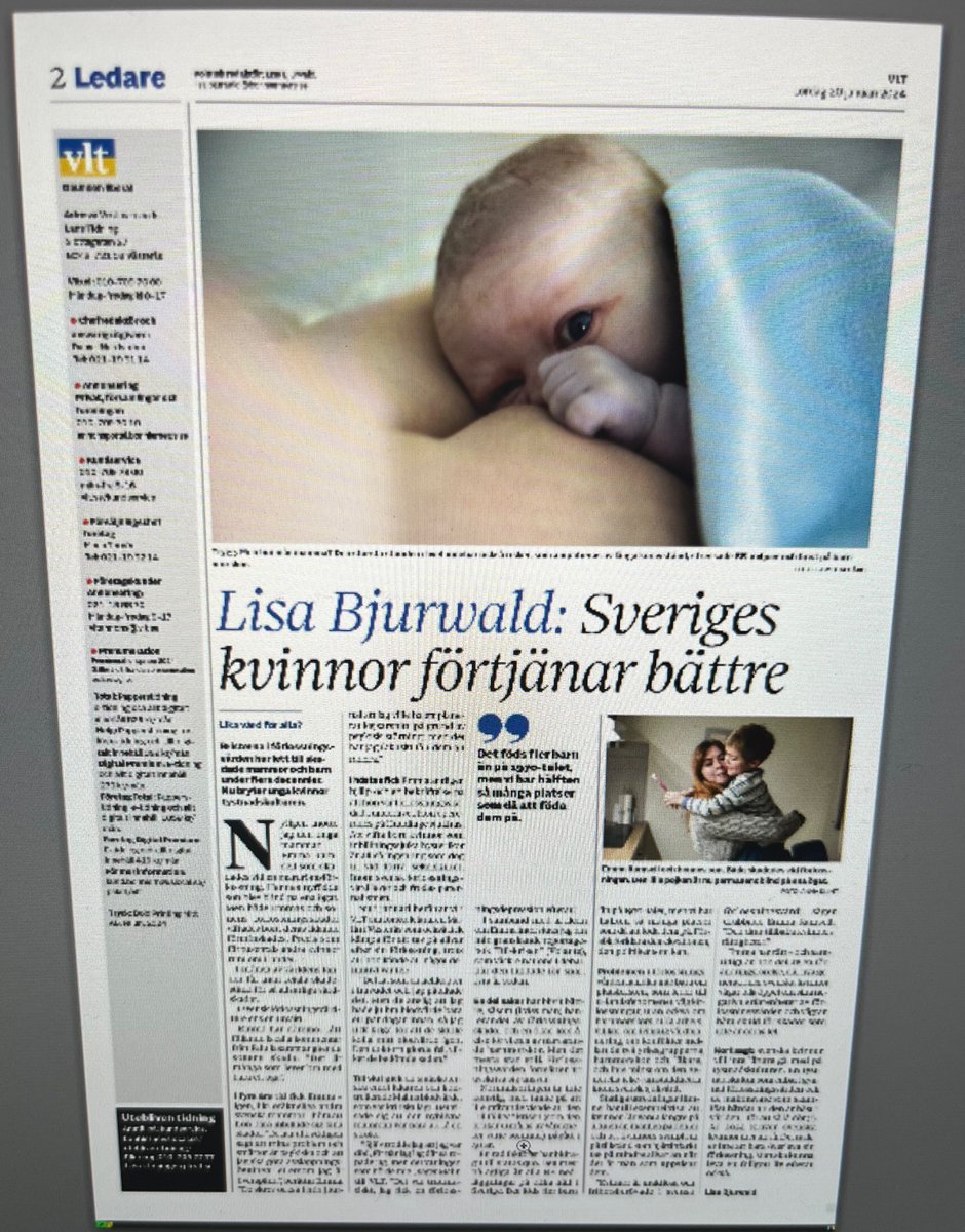 Helsida idag: Sveriges kvinnor förtjänar bättre

Bristerna i förlossningsvården har lett till skadade mammor och barn under flera decennier. Nu bryter unga kvinnor tystnadskulturen.

vlt.se/2024-01-20/sve… <a href="/vltse/">VLT</a>