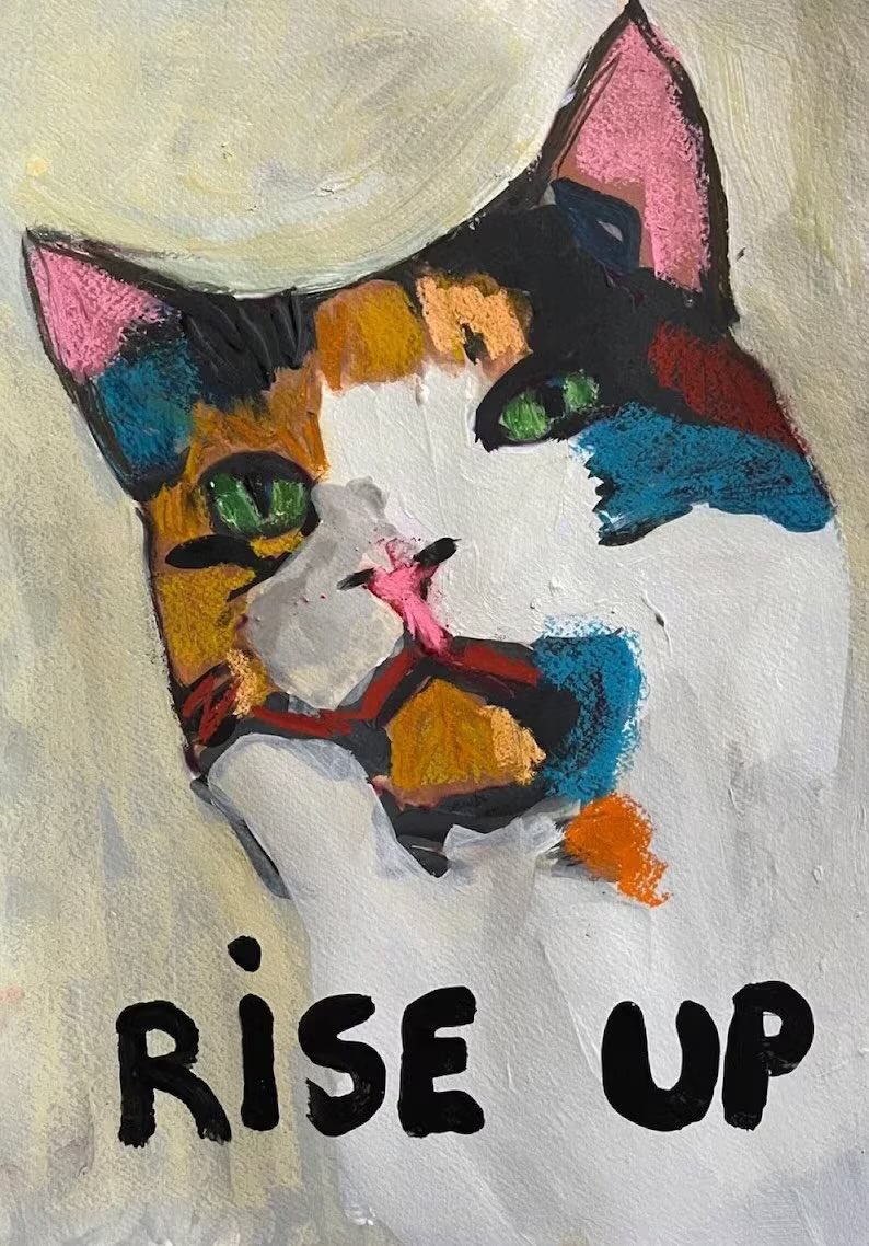 Rise Up etsy.com/uk/listing/151… #caturday