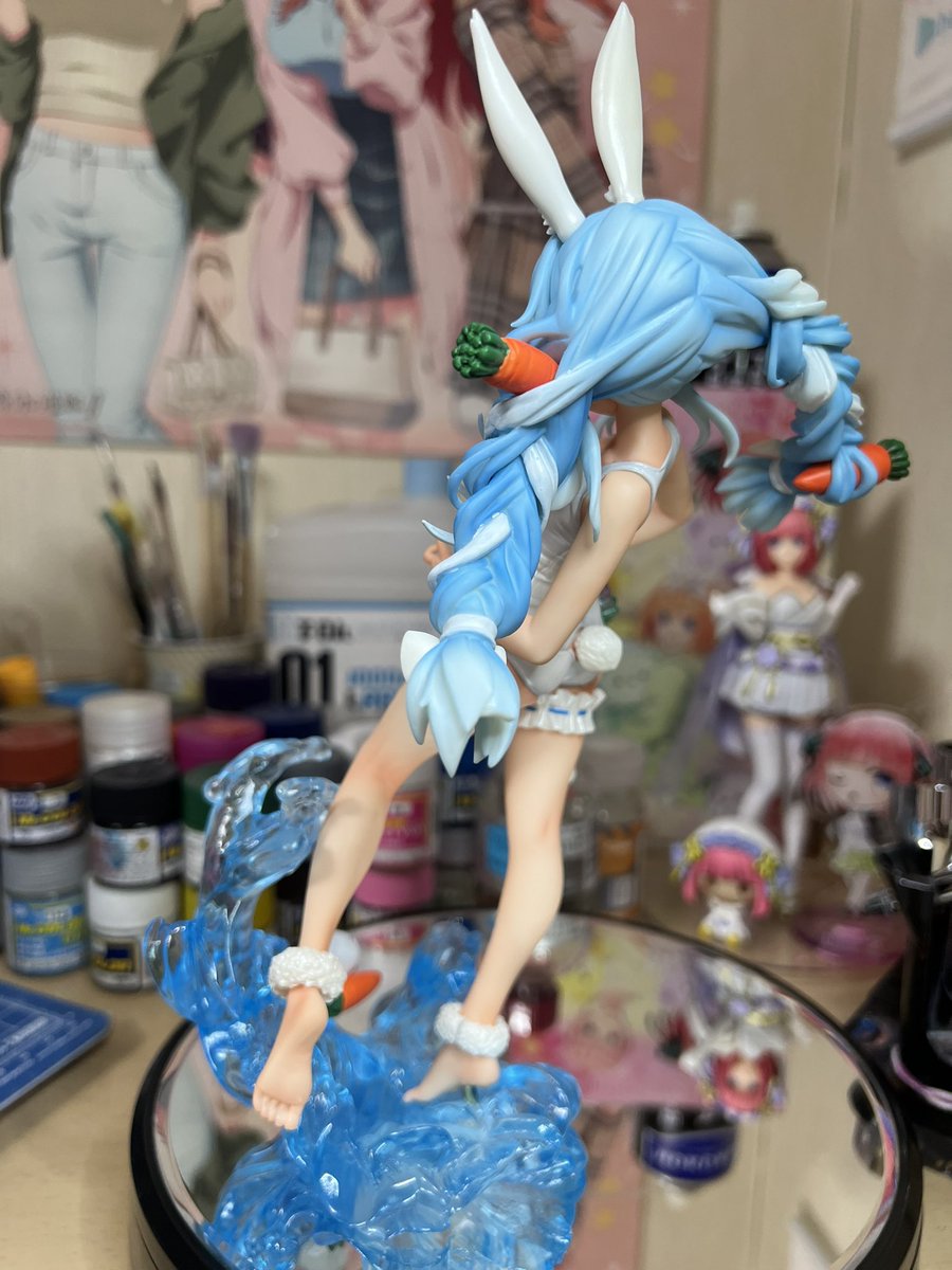 JUN_8_10_'s tweet image. ぺこらガレージキット完成しました🖋️
髪の毛の塗り分けが難しかったけど、組み立てもしやすく作り手の事を考えてくれてて、メチャクチャ良いキットでした☺️
何とか形に出来ました👍
#ホロライブ