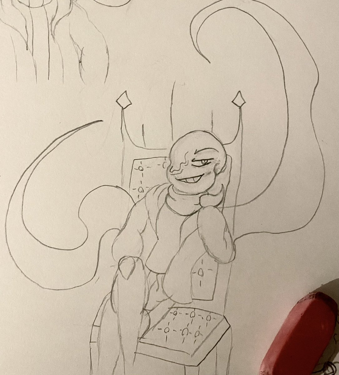 LisaAlm80163901's tweet photo. I have literally been suspended for mad long but I’m finally back! (This app low key sucks-) but hey here’s some art!

(The last two is a Sans OC and my Sona!)

#undertaleAU #NightmareSans #swapdreamdream #traditionalart #sansOc https://t.co/O42xxC2t5L