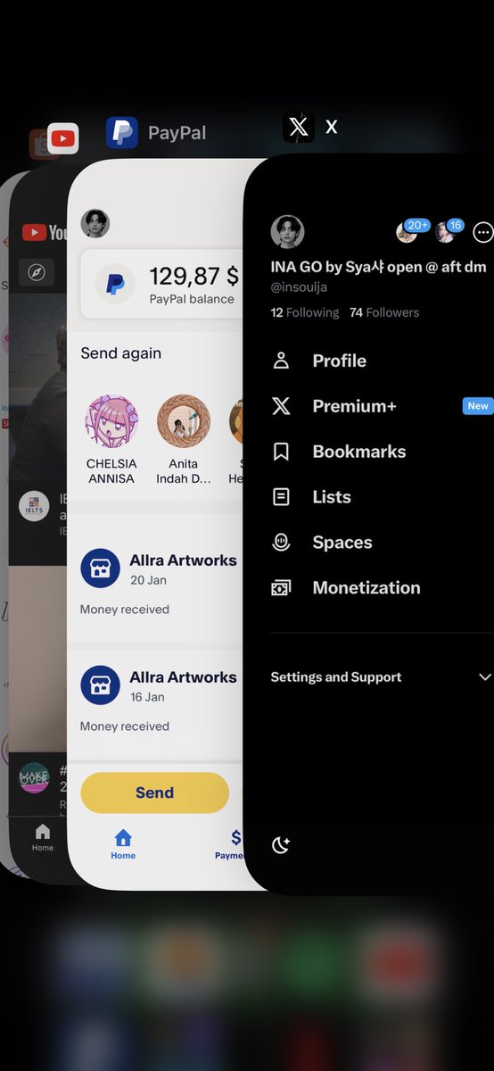 insoulja's tweet photo. wts saldo paypal $124

-rate dm aja
-bca/seabank only
-fnf &amp; gns ✅
-ment aft dm

t. wts saldo paypal, top up saldo paypal, jasa paypal trusted #zonauang https://t.co/fKS577amCd