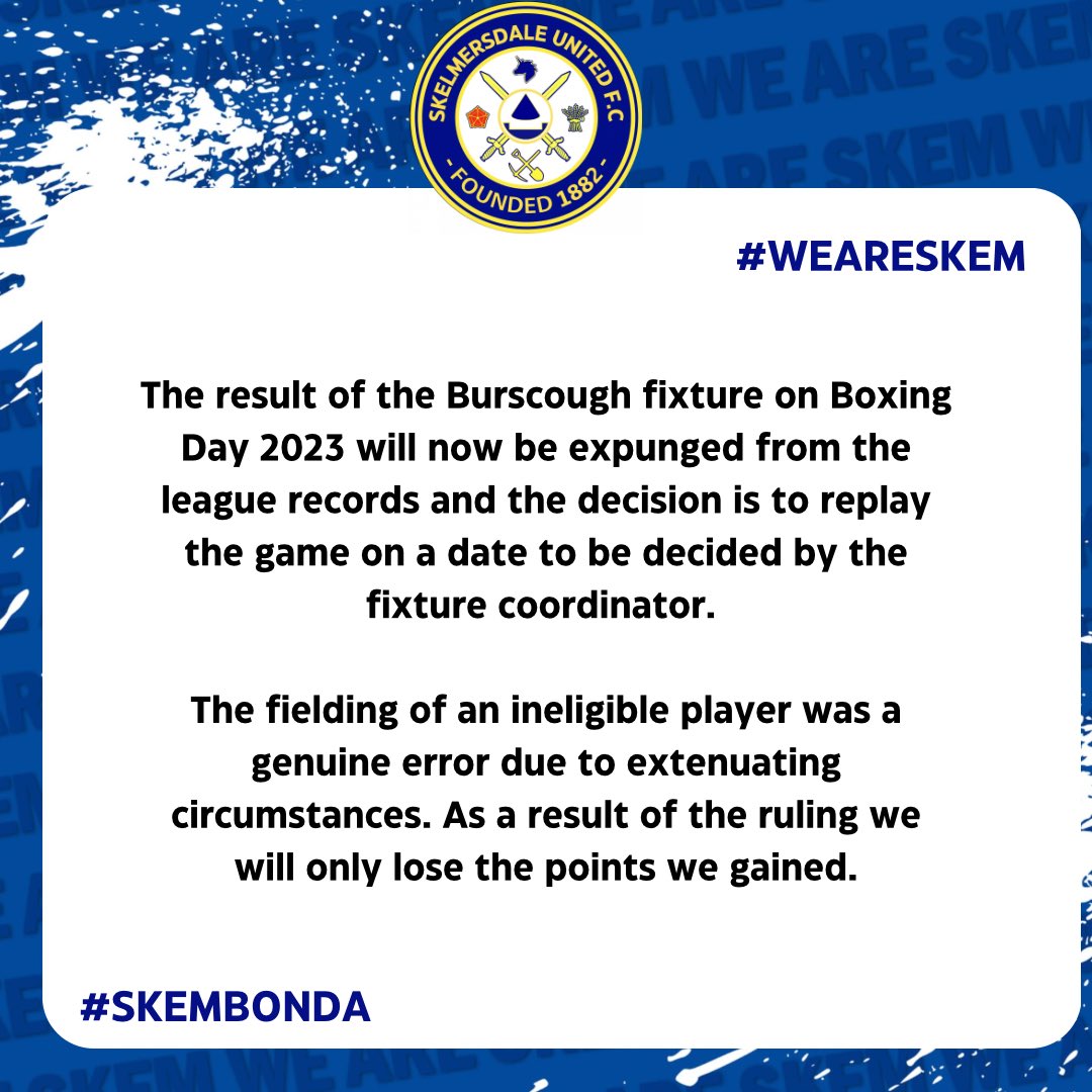 Skelmersdale United FC tweet media