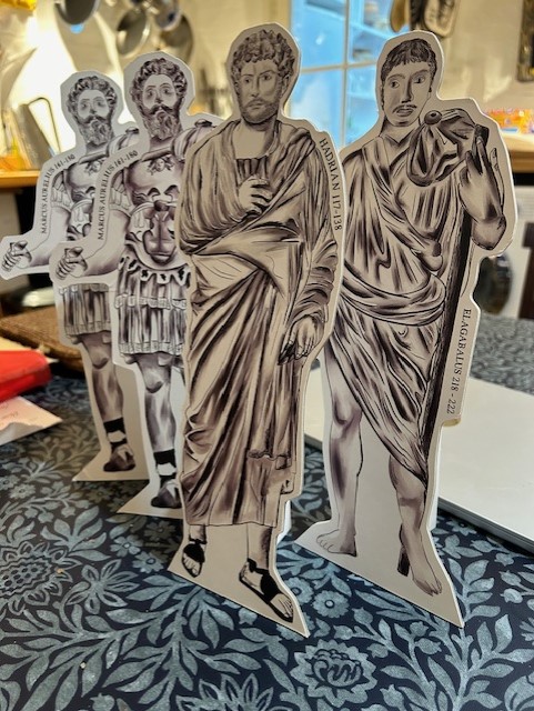 I love my publishers. They've just send me a clutch of Roman emperors as a souvenir of my emperor book shorturl.at/jlxJ4 (It's a thunderbolt in his hand btw!)