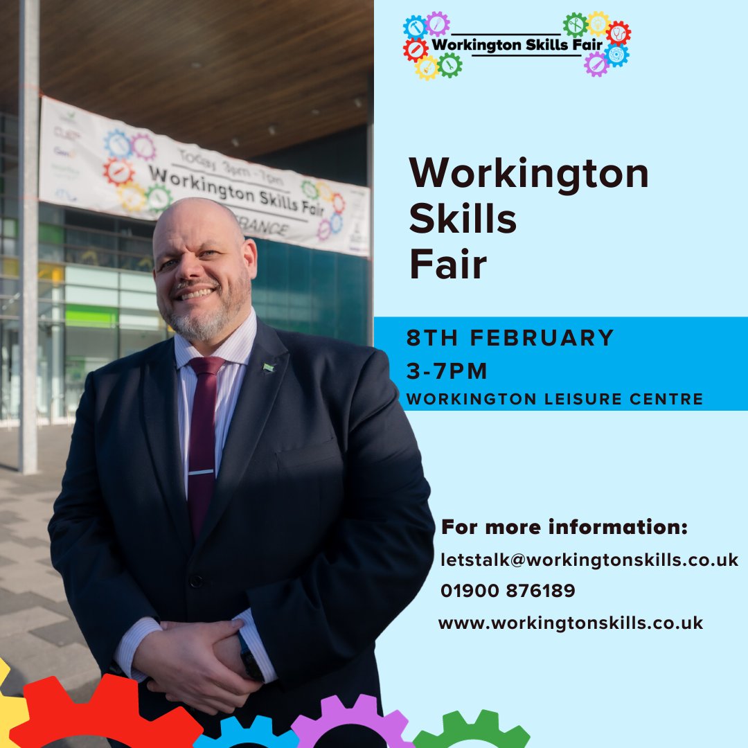 School leaver? Job Seeker? Looking for your next steps?

The Workington Skills Fair will be a fantastic occasion to find out more about the great opportunities in West Cumbria and beyond.

📍 Workington Leisure Centre, CA14 2DX
⏰ Thursday 8th February, 3 - 7pm