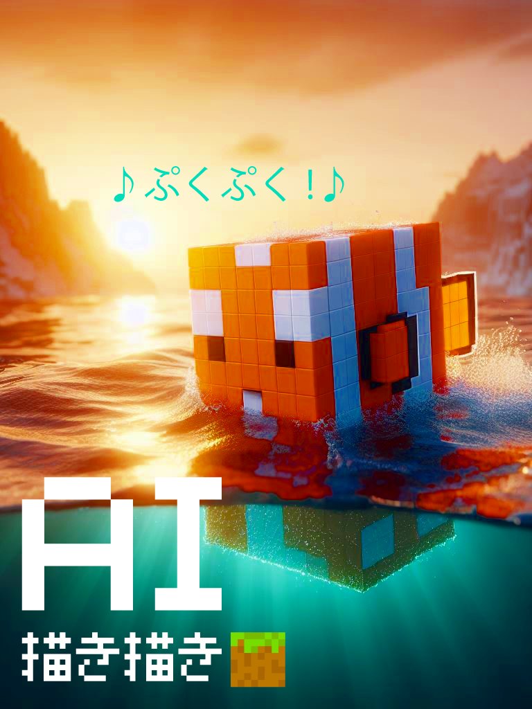 WhenPigsFlyPlay's tweet photo. カクレク��ノミです！かわいい
マイクラのもかわいいですよね。かわいい

ぽぽ
#マイクラ #DALLE #DALLE3 #StableDiffusion #AI #ChatGPT https://t.co/K1Q0ciN9RS