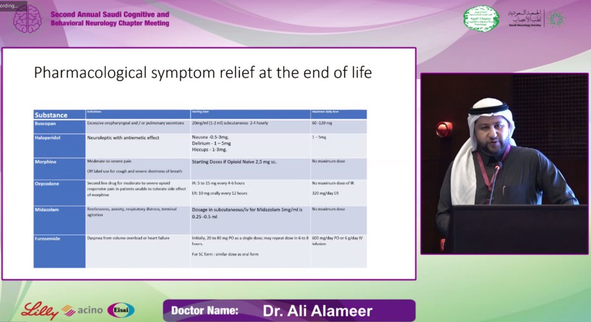 تشرفت بالمشاركة وتبادل الخبرات في مؤتمر الشعبة السعودية لطب أعصاب الإدراك والسلوك <a href="/CogNeuroKSA/">الشعبة السعودية لطب أعصاب الإدراك والسلوك</a>
خيارات الرعاية التلطيفية لمرضى الخرف بالمراحل المتقدمة
