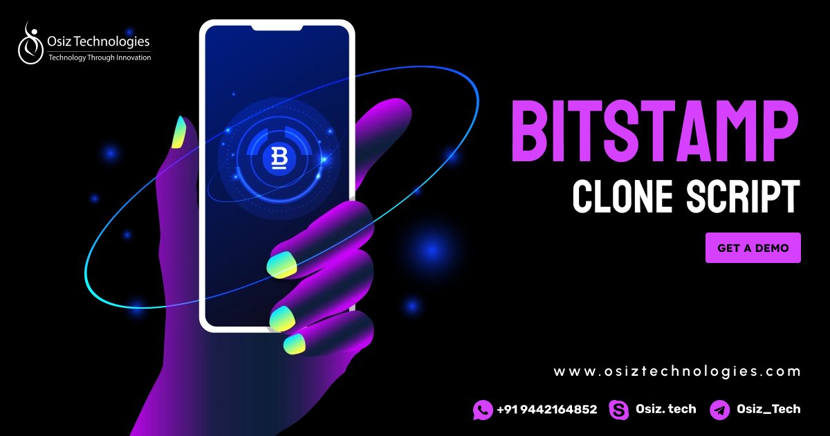 Osiztech's tweet photo. Use Our Bitstamp Clone Script to Unlock Your Crypto Dreams!
To learn more about how to have a smooth cryptocurrency business, Contact @ https://t.co/6AJVet1x3r
#BitstampClone #CryptoPlatform #Cryptocurrency #CryptoExchange #bitstampclonescript, #bitstampclone #bitstamp https://t.co/IAxZMjpjL9