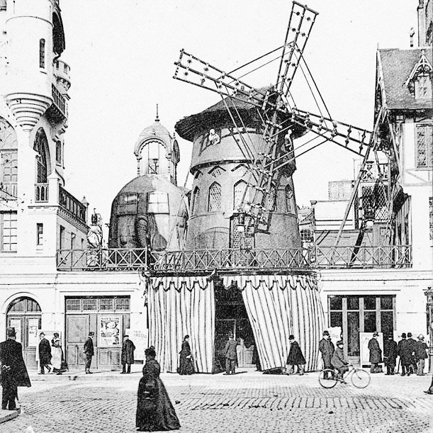 Le Moulin Rouge, boulevard de Clichy 1905. Paris