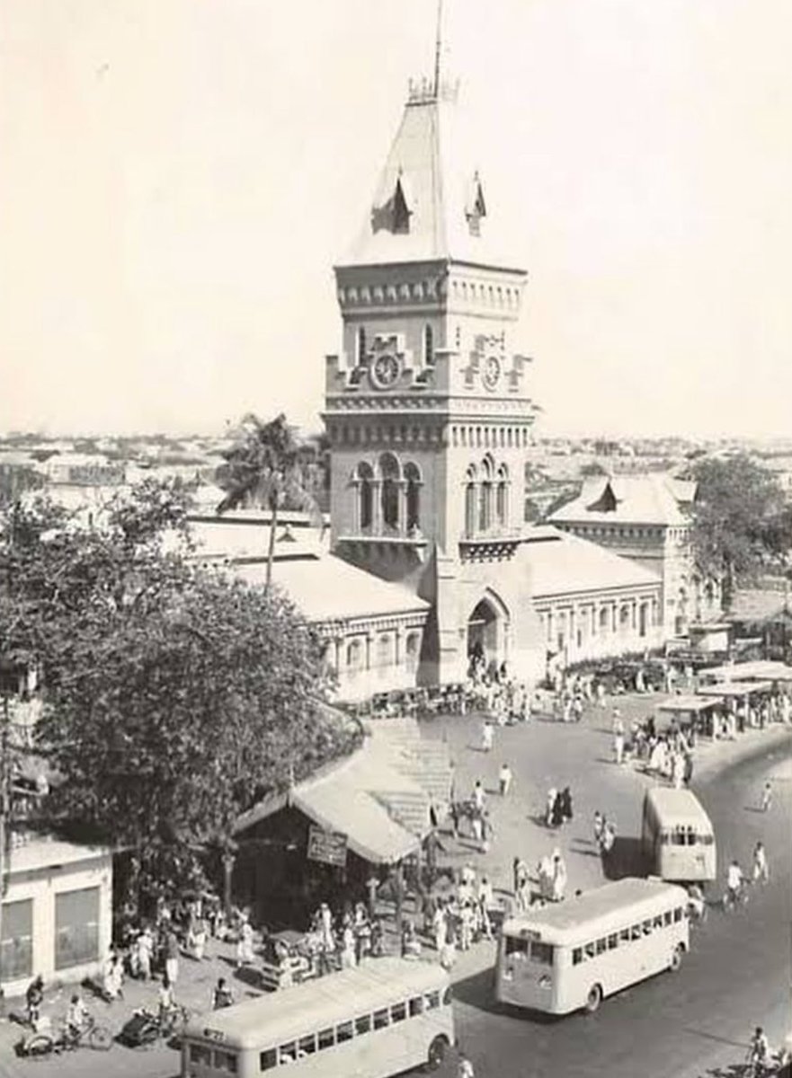 Bleed_GreenPK's tweet photo. The Empress Market, established in 1886, owes its existence to the events of the first war of Independence in 1857. During this period, 38 sepoys who participated in the Independence movement were captured in Karachi. Eight of them lost their lives during an attempted escape, and the remaining sepoys faced death sentences. In a documented account by Sir Bartle Frere, it is noted that the rebel sepoys exchanged congratulations before their executions.

In response to the perceived rebellion, the British, angered by their actions, sought to make an example of the sepoys. Rather than the customary firing range execution, they used the sepoys as cannon fodder on the grounds where the Empress Market now stands. Upon learning of this execution method, the citizens expressed their disapproval by placing flowers and lighting candles at the site, gradually turning it into a memorial for the freedom fighters.

To counter the potential construction of a monument by locals honoring the sepoys, the British authorities decided to build the Empress Market at the location. The market was conceived as a commemorative structure for Queen Victoria instead, serving as a strategic measure to suppress the growing homage to the sepoys and redirect public sentiment.