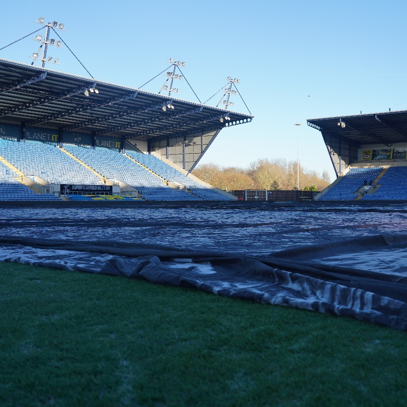 OUFCOfficial's tweet photo. Oxford United’s Sky Bet League 1 game at home to Northampton Town this afternoon has been POSTPONED due to a frozen pitch. ❌

Further details below 👇
