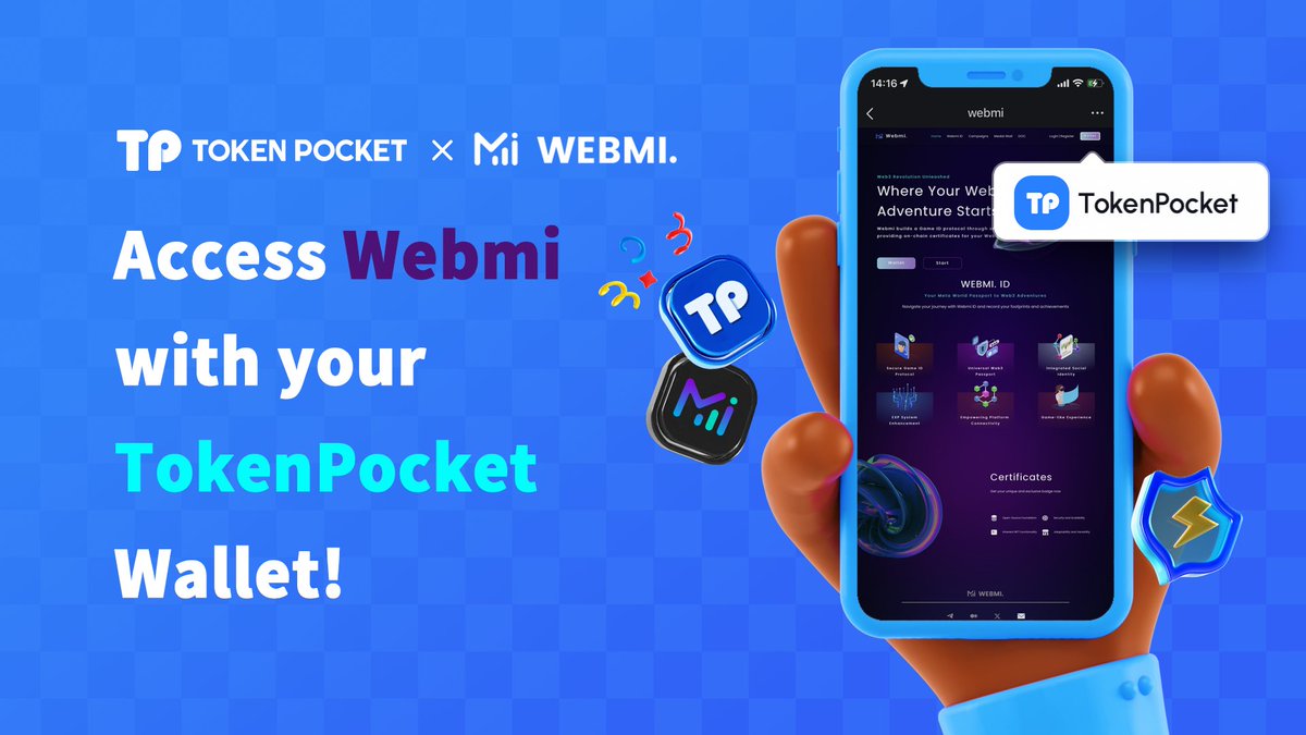 dexvralisting's tweet photo. 🟦 @TokenPocket_TP login is now fully implemented and supported on @WebmiPro.
📶 #Webmi creates a Game ID protocol by leveraging smart contracts, ensuring on-chain certificates for users' Web3 actions.
🔽 VISIT
https://t.co/zDLGHCFRLq https://t.co/nzVPjh4Pcj