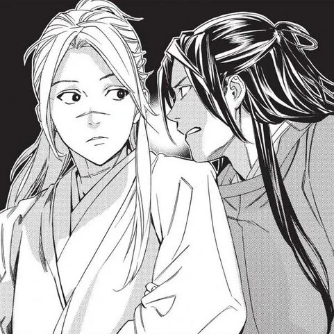 pssst hey... fujoshis.... come read noragami... we have yaoi material... and they're called takemikazuchi &amp; kiun 