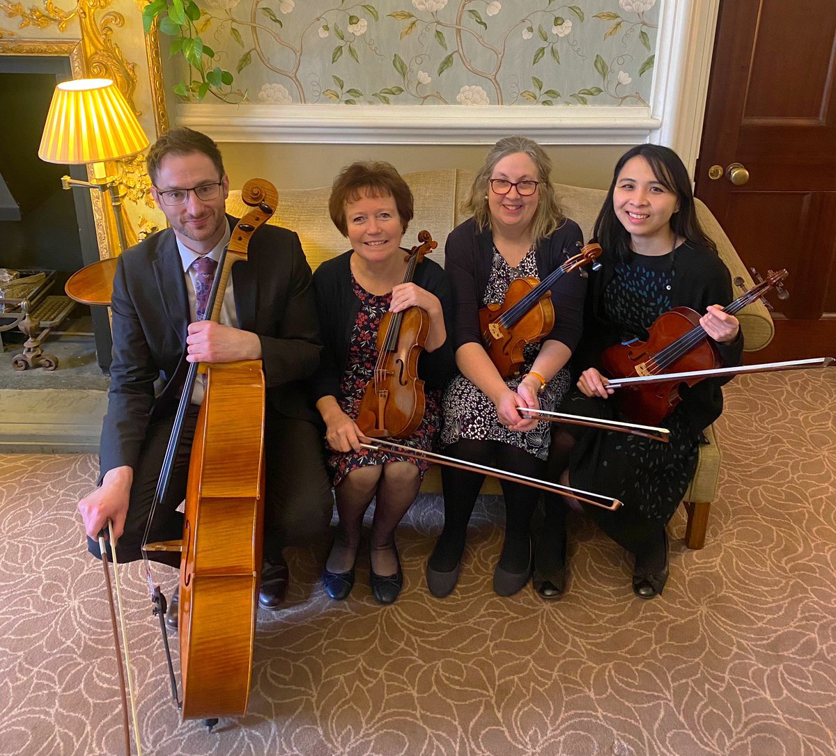 Scintillo Quartet (@scintilloqtet) on Twitter photo And we’re off! 🚀 A fab start to 2024 playing for Jane’s 80th birthday celebration at <a href="/WivenhoeHouse/">Wivenhoe House</a> 💫 #birthdayparty #colchester #wivenhoe #essex And we’re off! 🚀 A fab start to 2024 playing for Jane’s 80th birthday celebration at <a href="/WivenhoeHouse/">Wivenhoe House</a> 💫 #birthdayparty #colchester #wivenhoe #essex