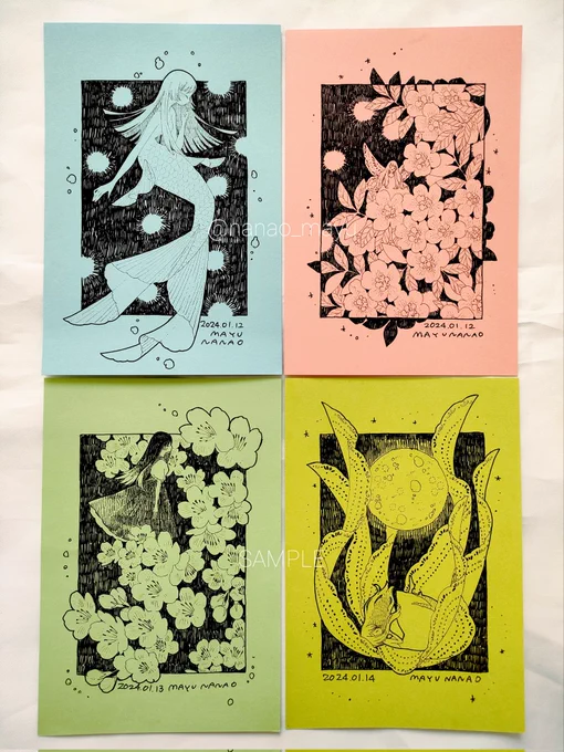 【お品書き】 #関西コミティア69 ATC40枚以上、ボールペン30枚以上あるので大丈夫な気がする! という事で特に制限は設けません。 目的の猫決めてる場合はお早めに起こし下さい。 持参する原画はメディア欄遡って見てね〜!  お隣はイベント初参加のようこさんです