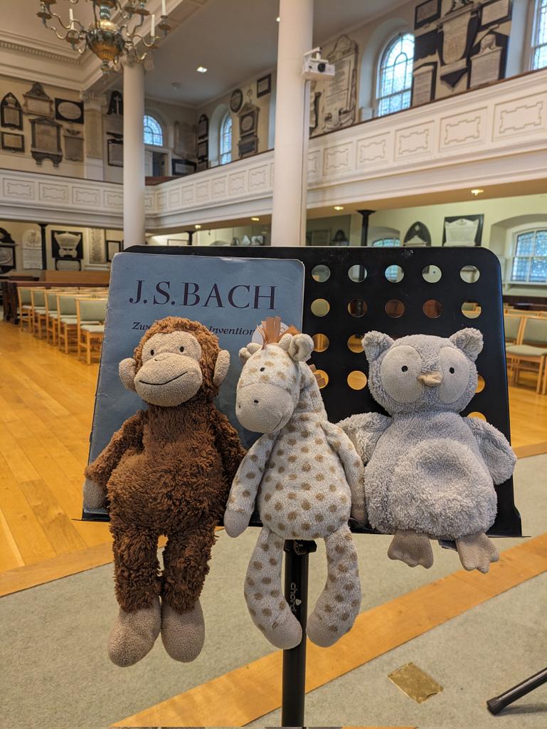 All set for this morning's @musicminiatures concert at St Swithin's