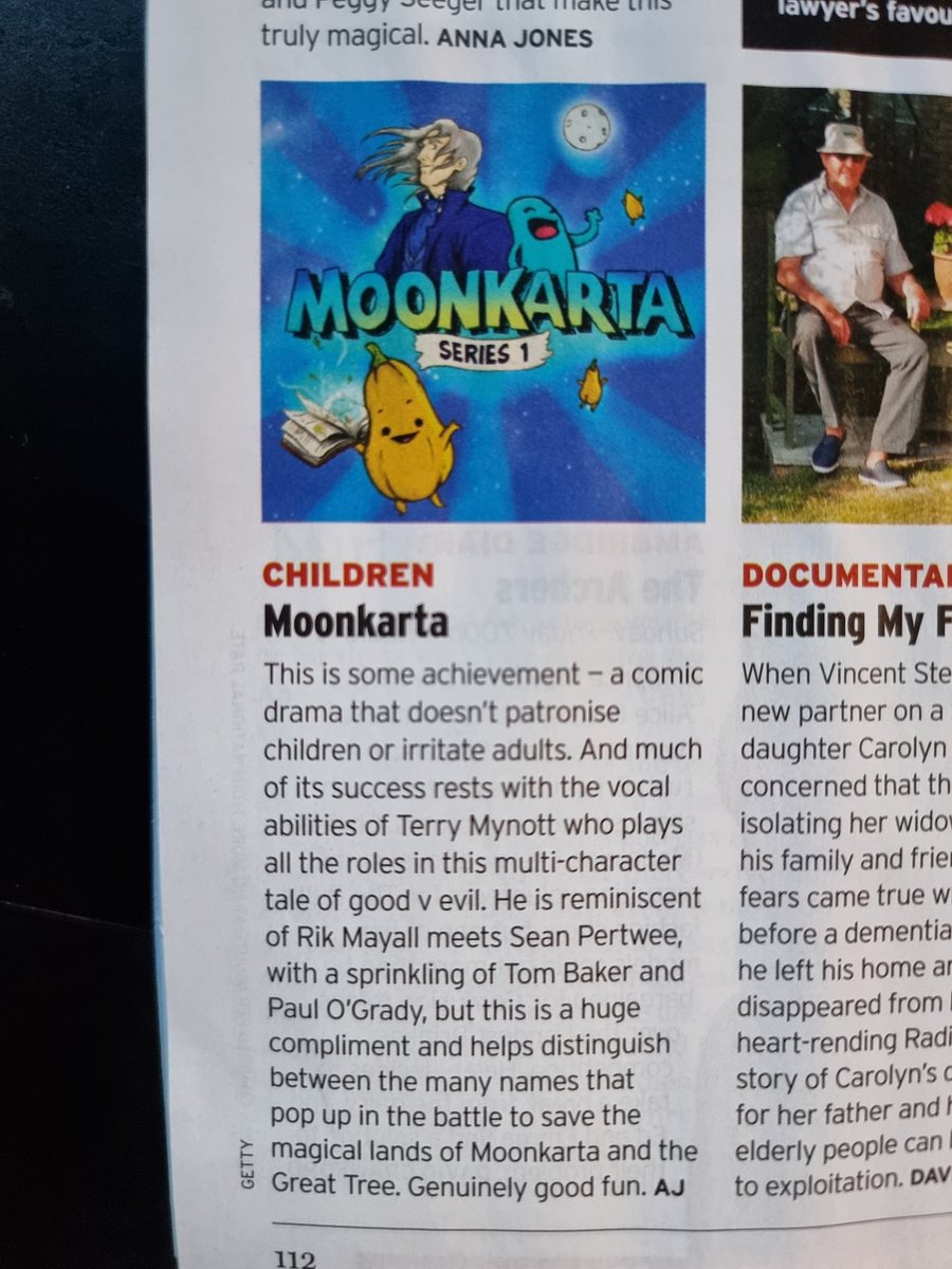 Terry Mynott (@terrymynott) on Twitter photo Amazing! <a href="/moonkarta/">Moonkarta</a> our #podcast gets a brilliant review in this week's <a href="/RadioTimes/">Radio Times</a> we are so chuffed <a href="/colhowarth/">Col Howarth</a>
Go listen at moonkarta.com Amazing! <a href="/moonkarta/">Moonkarta</a> our #podcast gets a brilliant review in this week's <a href="/RadioTimes/">Radio Times</a> we are so chuffed <a href="/colhowarth/">Col Howarth</a>
Go listen at moonkarta.com