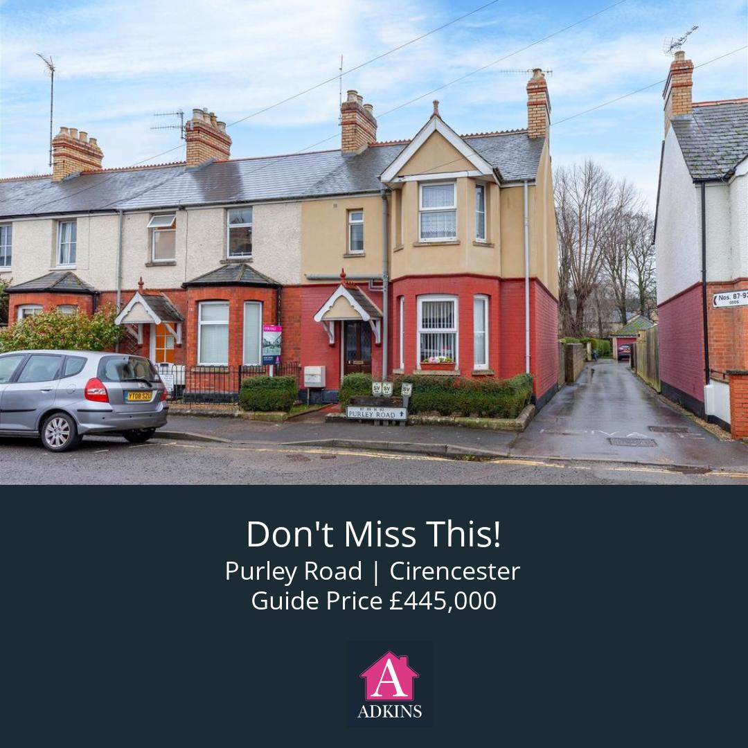 Adkinsproperty's tweet photo. 😍​Book a Viewing!😍​
📍​Purley Road | Cirencester
💷​Guide Price £445,000

Don't miss out on this amazing opportunity!
📞01285 418930
✉️hello@adkinspropertygroup.co.uk

https://t.co/5V2NTo68Qv https://t.co/RbUS1vJ8ZE