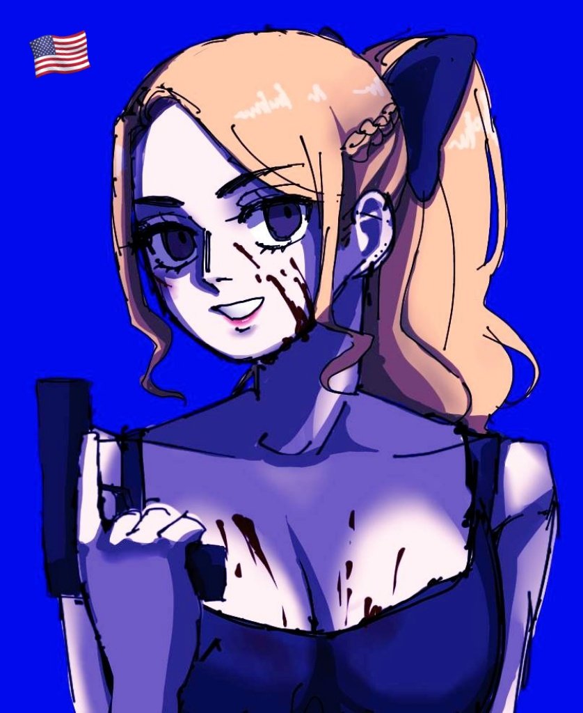 さっきあげたやつですが何卒
#国擬人化版ワンドロツードロ
#Glow治 