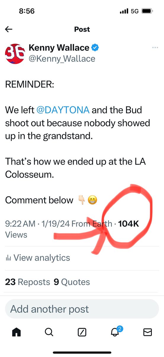 Kenny Wallace tweet media