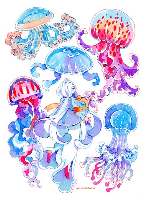 「dress jellyfish」 illustration images(Latest)