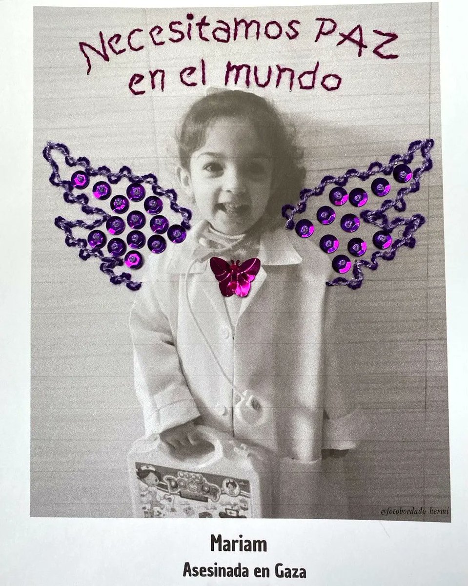 GRITAMOS FUERTE PALESTINA LIBRE!!
Desde México, gracias @fotobordado_hermipor Instagram
#milagujasporladignidad
#PalestinaLibre
#librepalestina
#DerechosHumanos #FreePalaestin #Palestine_Genocide #palestineresists