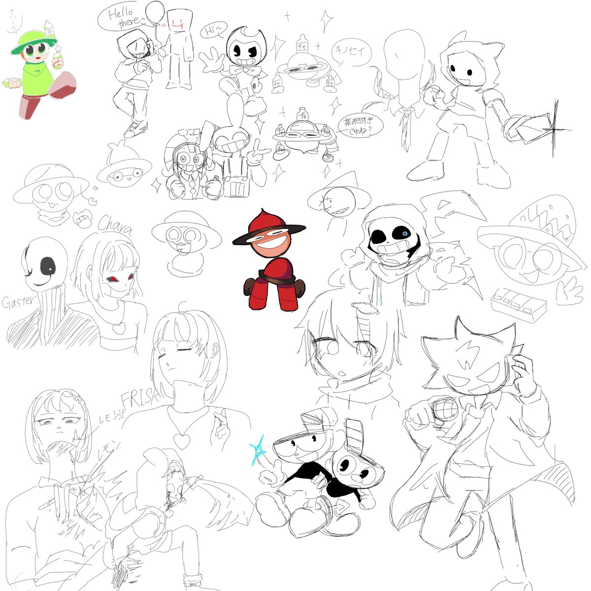 絵チャたのぴかった