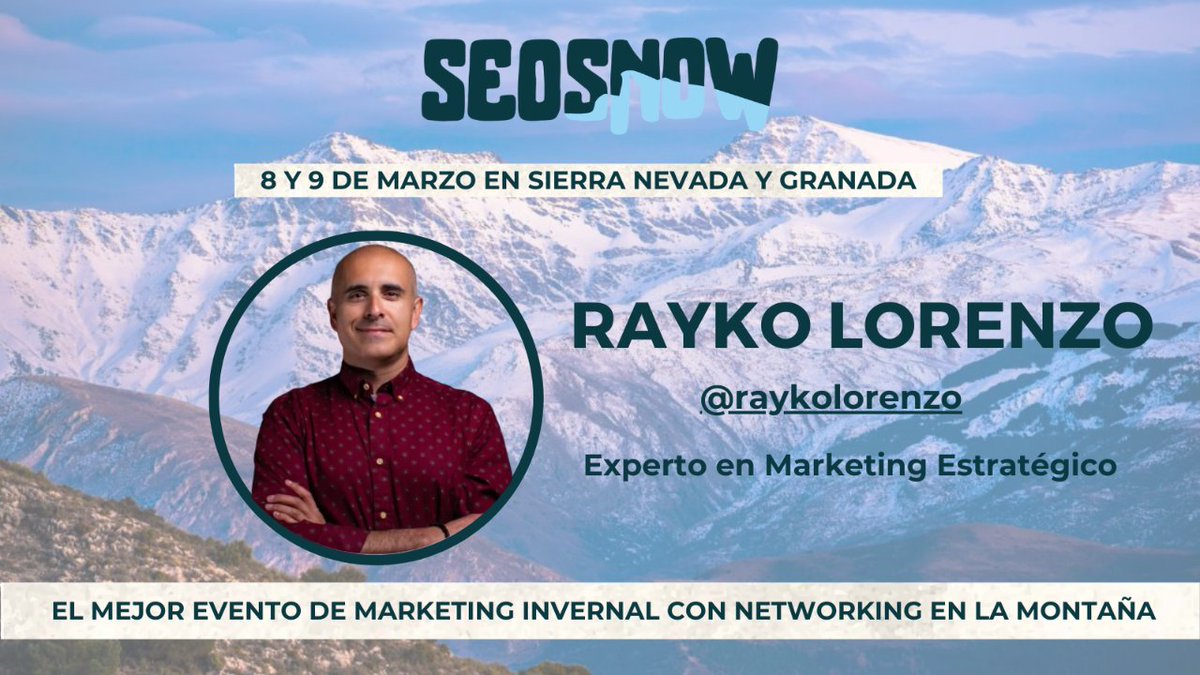 📣 NUEVO PONENTE!
👉 <a href="/raykolorenzo/">Rayko Lorenzo</a> experto en Marketing Estratégico
En su ponencia hará un símil entre diferentes frutas y el mundo del marketing
❄️ Objetivo: la importancia del marketing estratégico en cualquier unidad de negocio
#seosnow24 #seosnow
i.mtr.cool/hrsssgeann