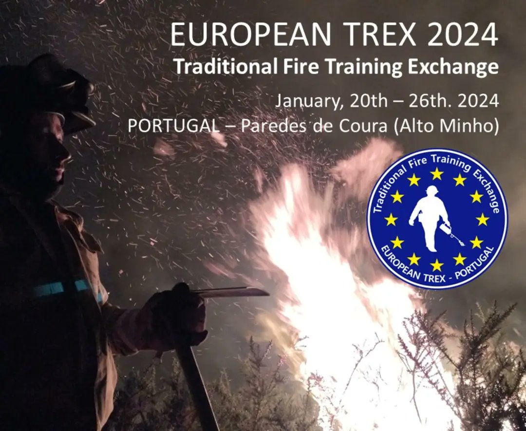 EuropeanTREX's tweet photo. Bem-vindo!
Bienvenidos!
Welcome!

Hoy ha dado comienzo el primer @EuropeanTREX en Paredes de Coura, Portugal

Este é o primeiro TREX de âmbito Europeu para partilha de conhecimentos relacionados com o fogo prescrito e onde desenvolveremos prácticas ancestrais de uso do fogo 🔥 https://t.co/lPqXO4A3d6