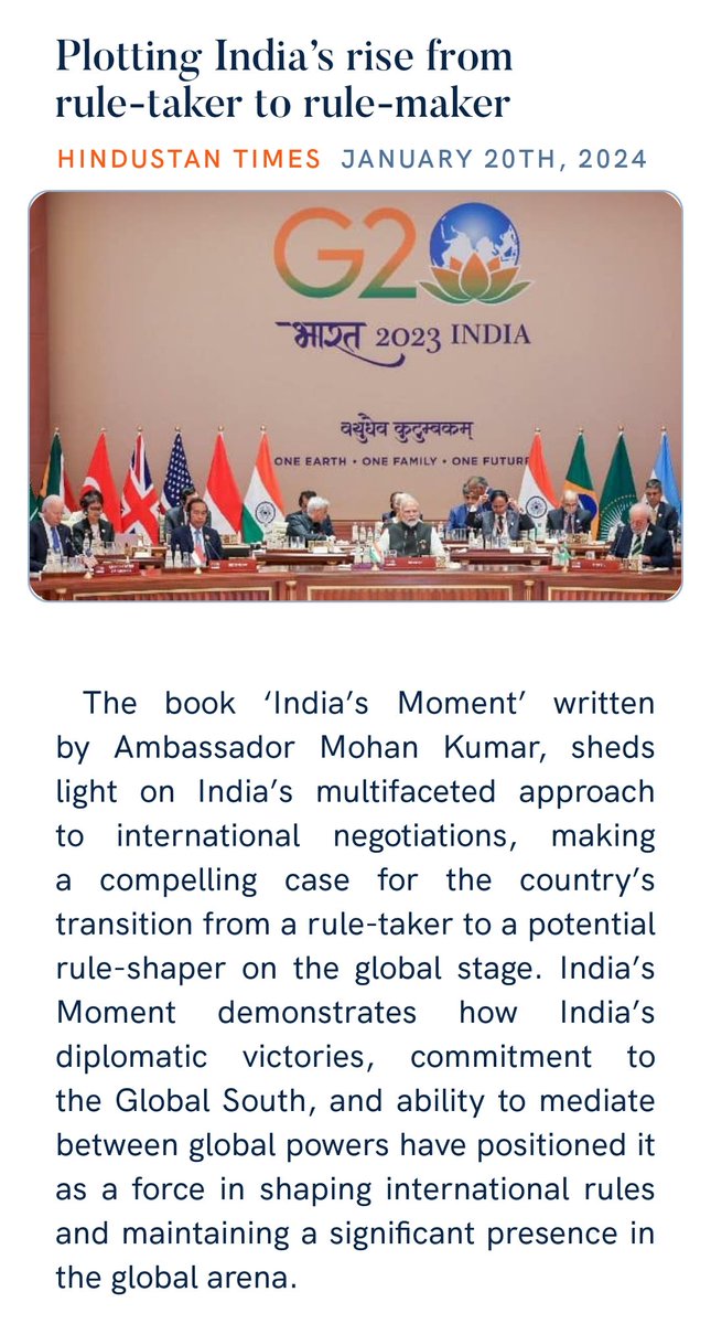 Plotting India’s rise from rule-taker to rule-maker hindustantimes.com/opinion/plotti… via NaMo App